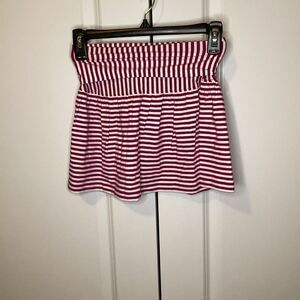 NWT girls Hanna Andersson Striped Skirt‎ Red/white Size 120 (6-7)